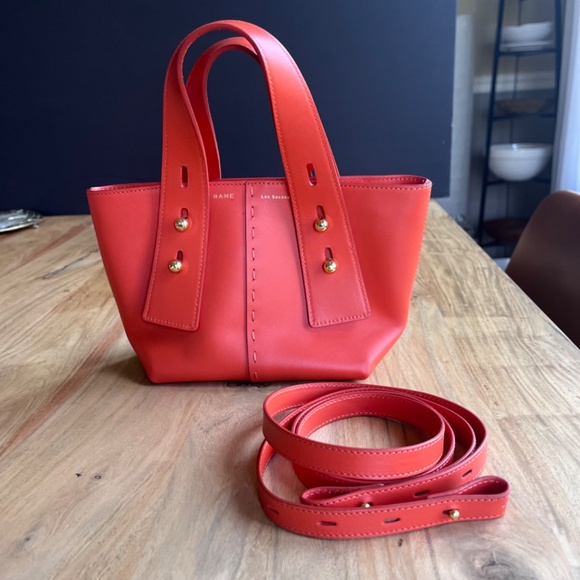 FRAME  les second mini handbag in vibrant orange with gold hardware, crossbody - Picture 5 of 13